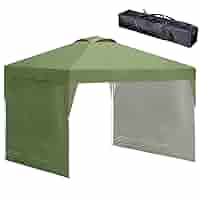 ENDLESS BASE タープテント 3m×3m サイドシート 1枚付き ENDLESS BASE テント タープテント 3m ワンタッチ タープ サイド